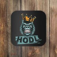 King Gorilla Apes HODL Wall Street Stock Market Coaster thumb 0