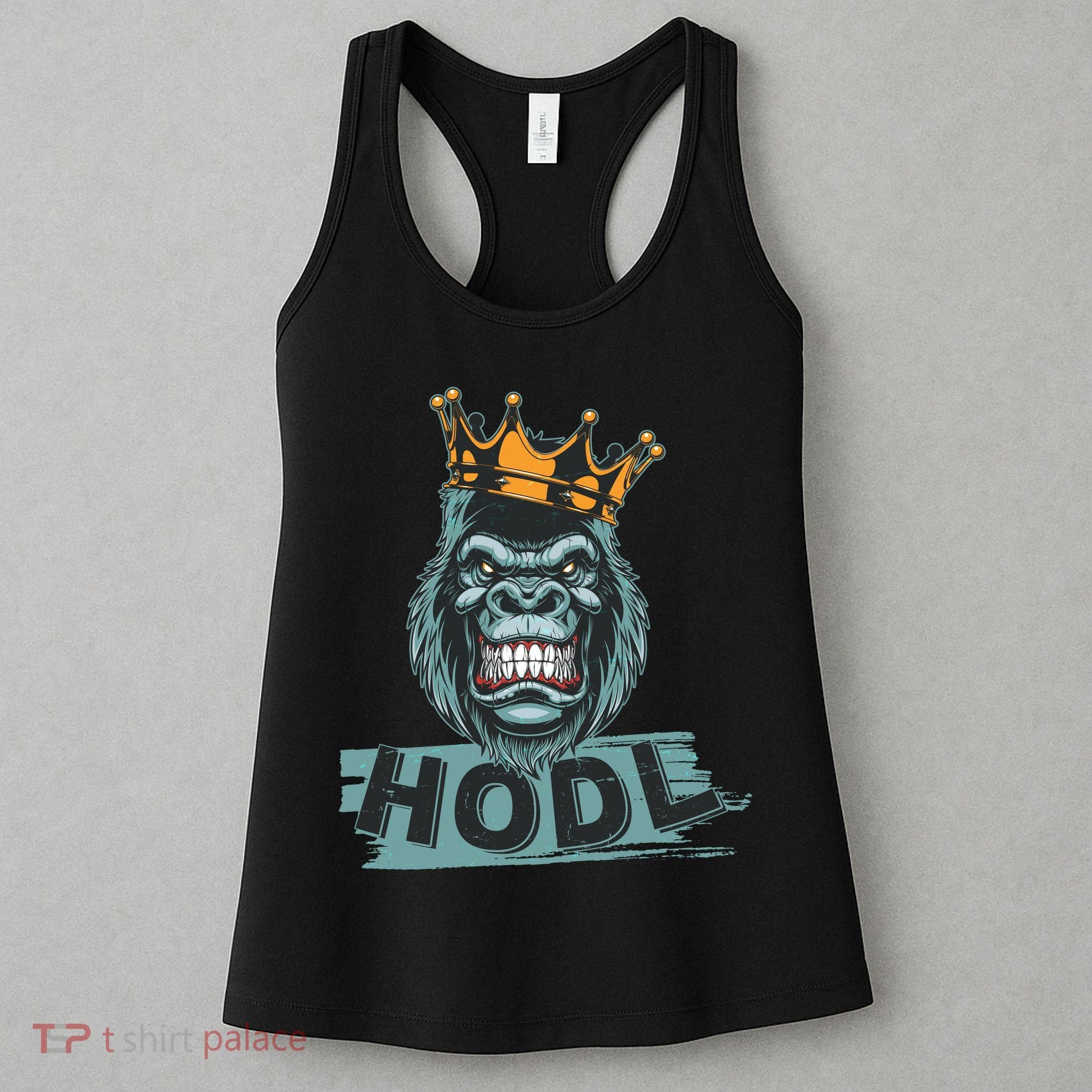 King Gorilla Apes HODL Wall Street Stock Market Women's Tank Top