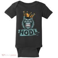 King Gorilla Apes HODL Wall Street Stock Market Baby Bodysuit thumb 0
