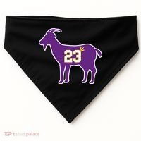 King LA Bron The Goat 23 Basketball USA-Made Doggie Bandana thumb 0