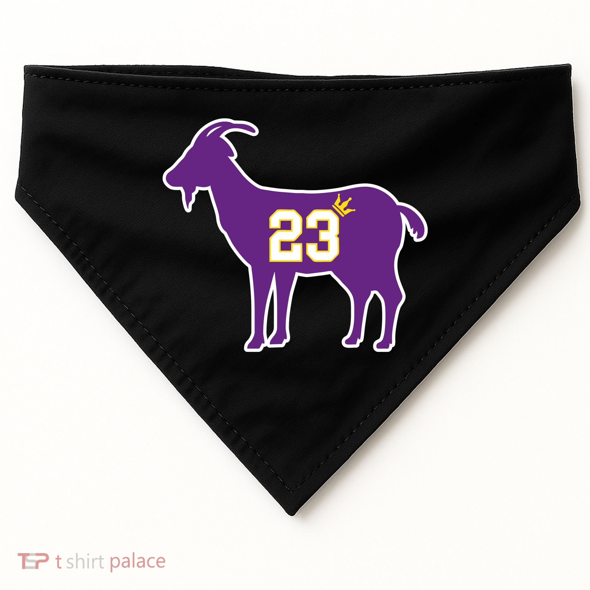 King LA Bron The Goat 23 Basketball USA-Made Doggie Bandana