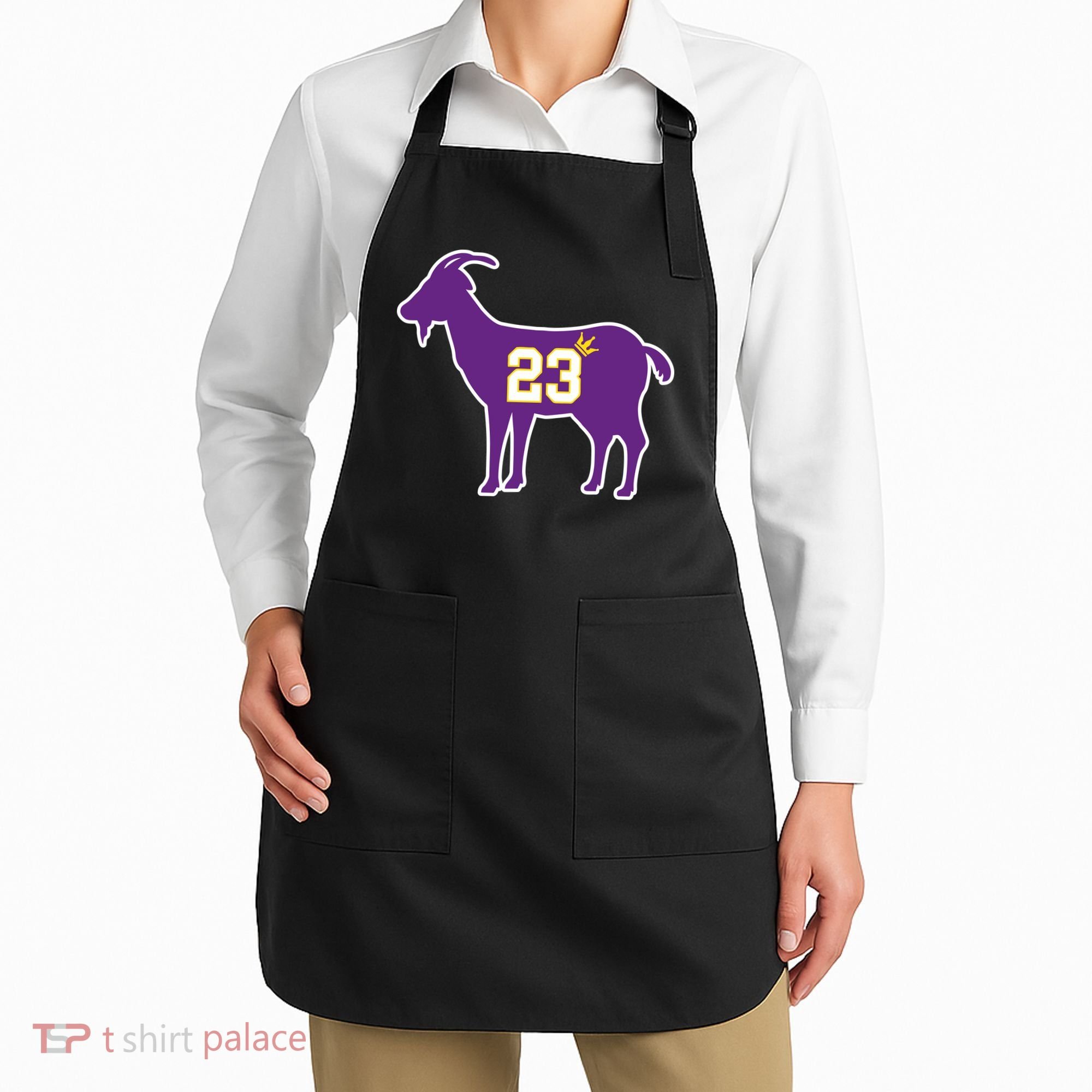 King LA Bron The Goat 23 Basketball Apron