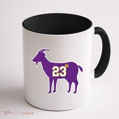 King LA Bron The Goat 23 Basketball Coffee Mug back