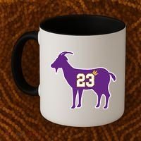King LA Bron The Goat 23 Basketball Coffee Mug thumb 2