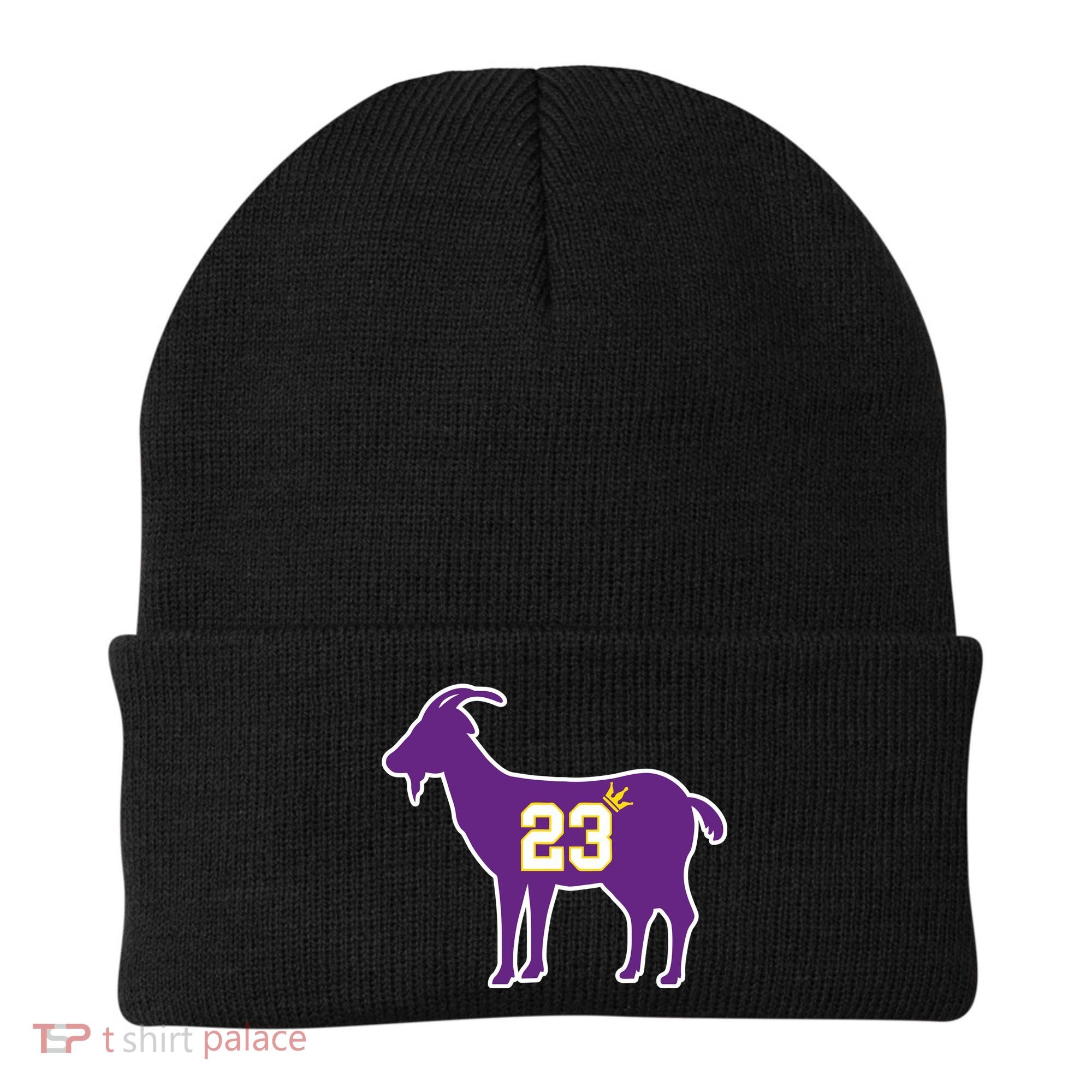 King LA Bron The Goat 23 Basketball Beanie