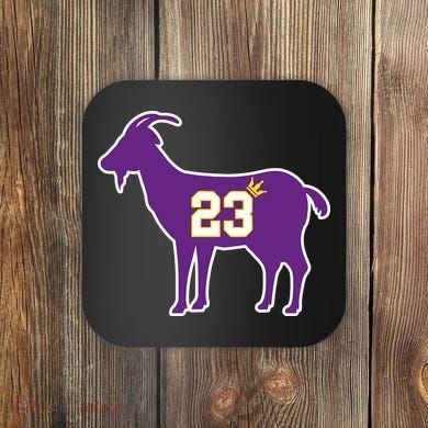 King LA Bron The Goat 23 Basketball Coaster
