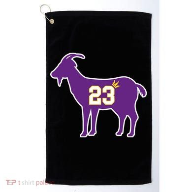 King LA Bron The Goat 23 Basketball Golf Towel