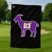 King LA Bron The Goat 23 Basketball Golf Towel thumb 1