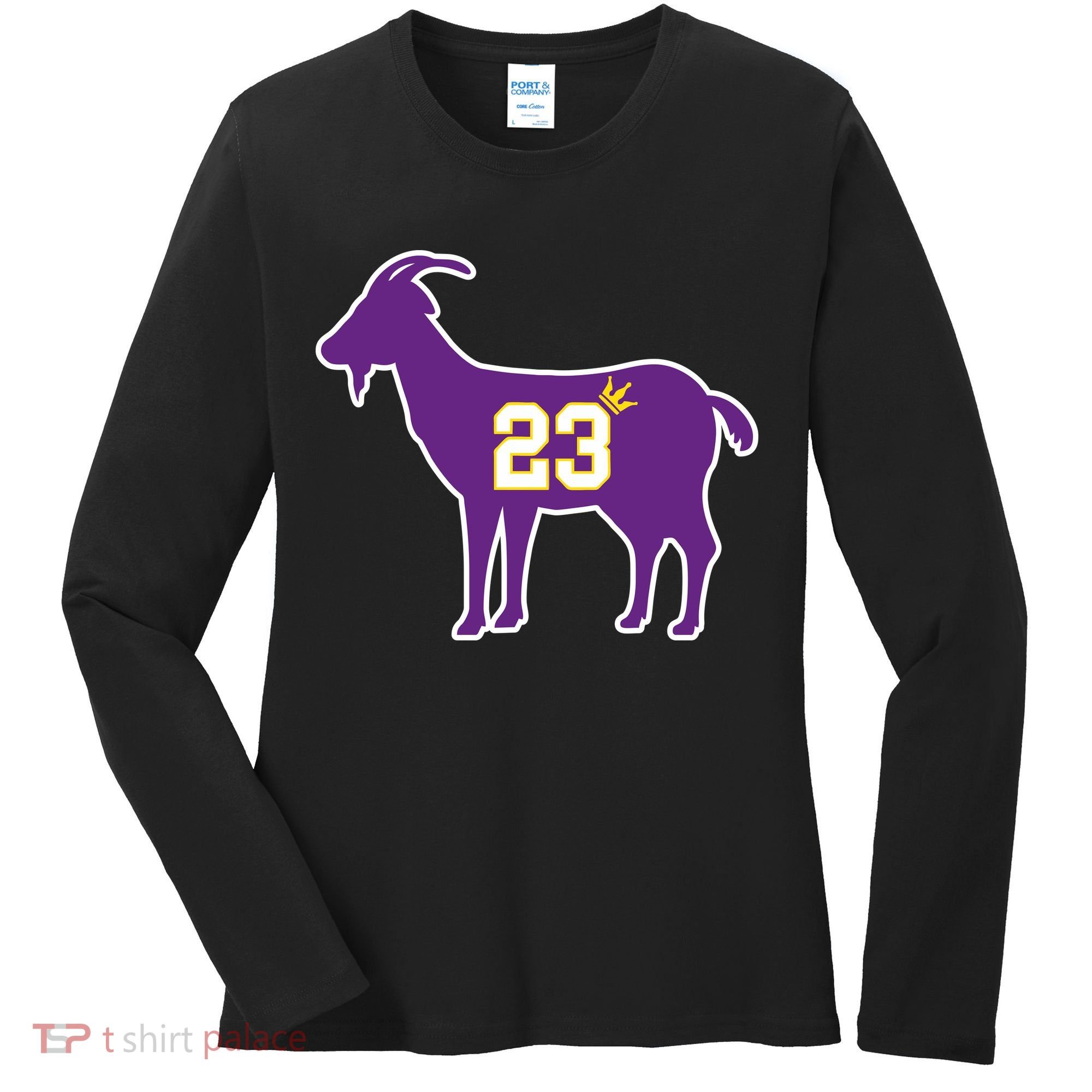King LA Bron The Goat 23 Basketball Women's Long Sleeve Shirt