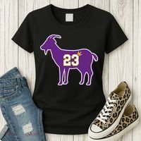King LA Bron The Goat 23 Basketball Women's T-Shirt thumb 3