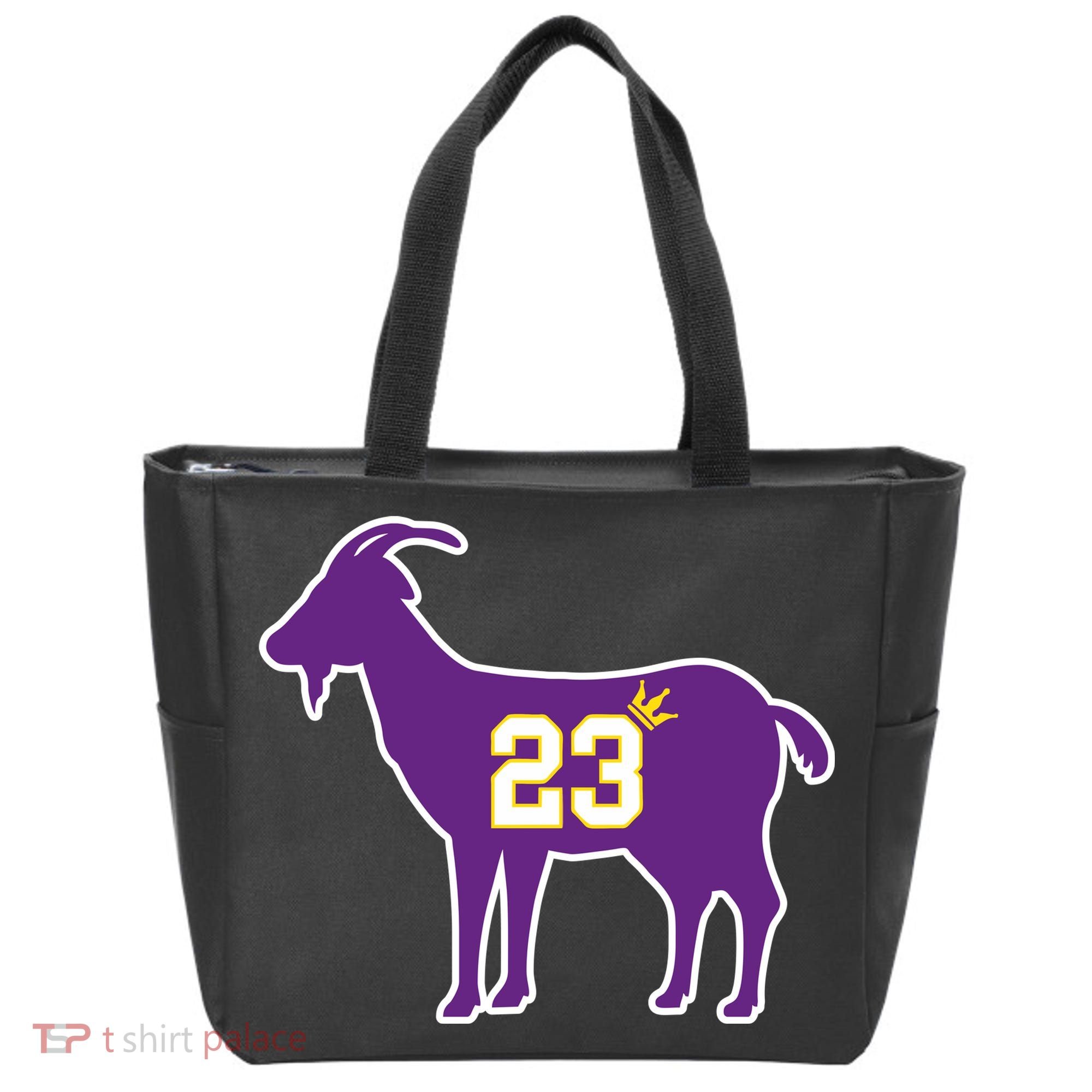 King LA Bron The Goat 23 Basketball Tote Bag