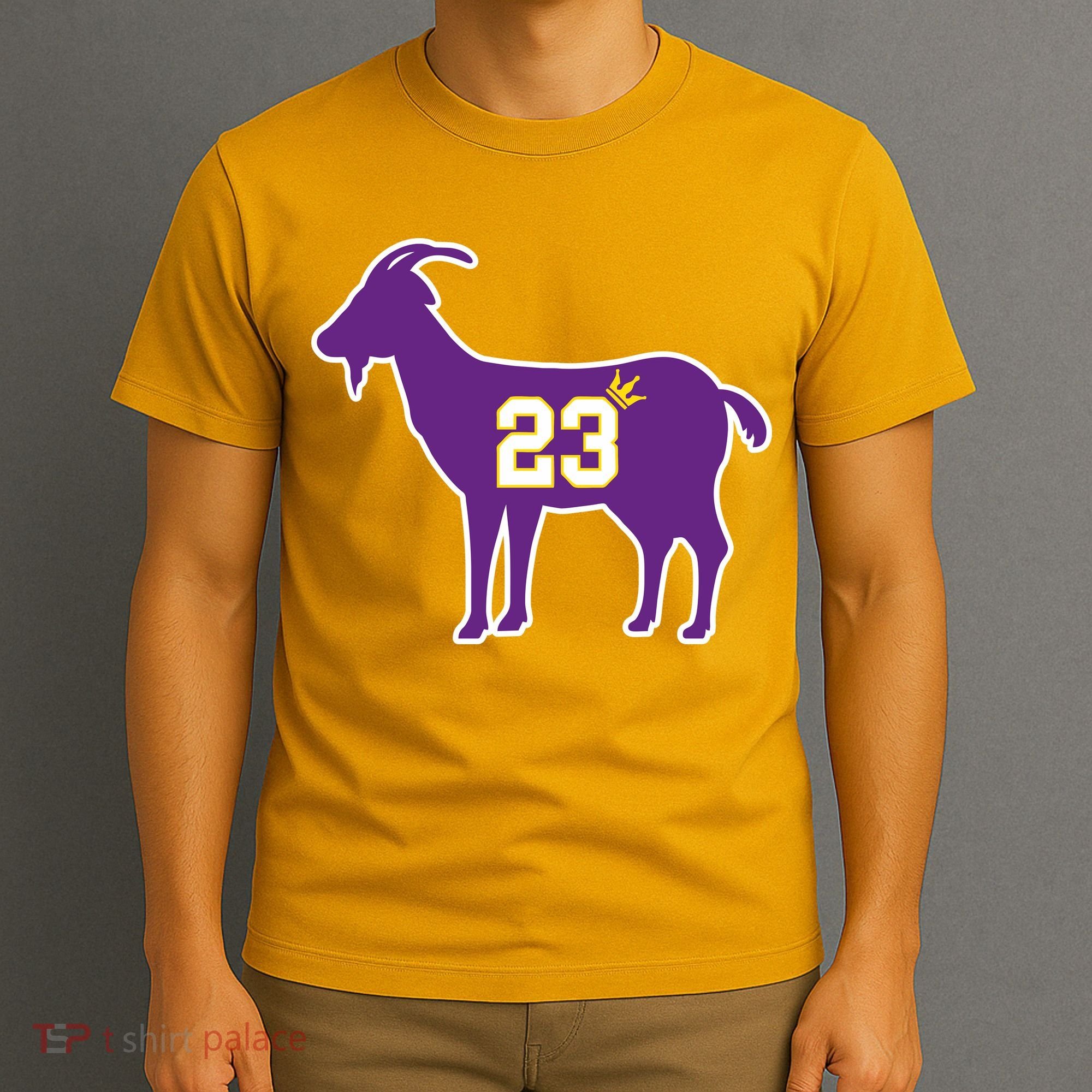King LA Bron The Goat 23 Basketball T-Shirt