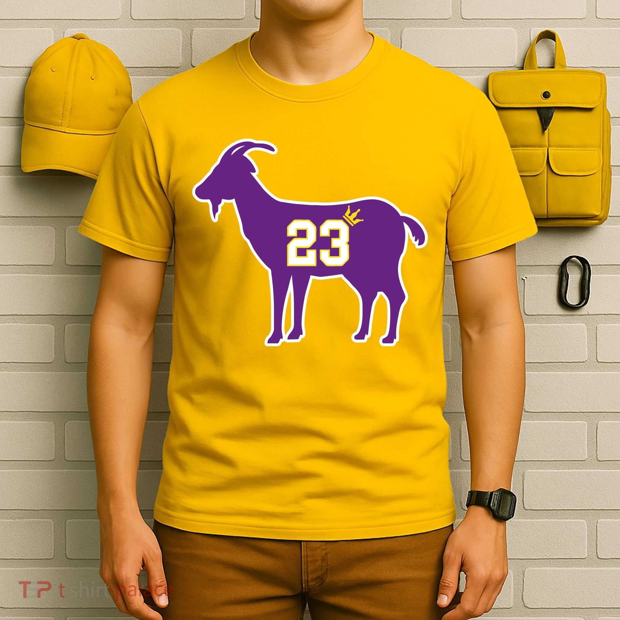 King LA Bron The Goat 23 Basketball T-Shirt