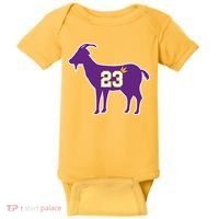 King LA Bron The Goat 23 Basketball Baby Bodysuit thumb 0