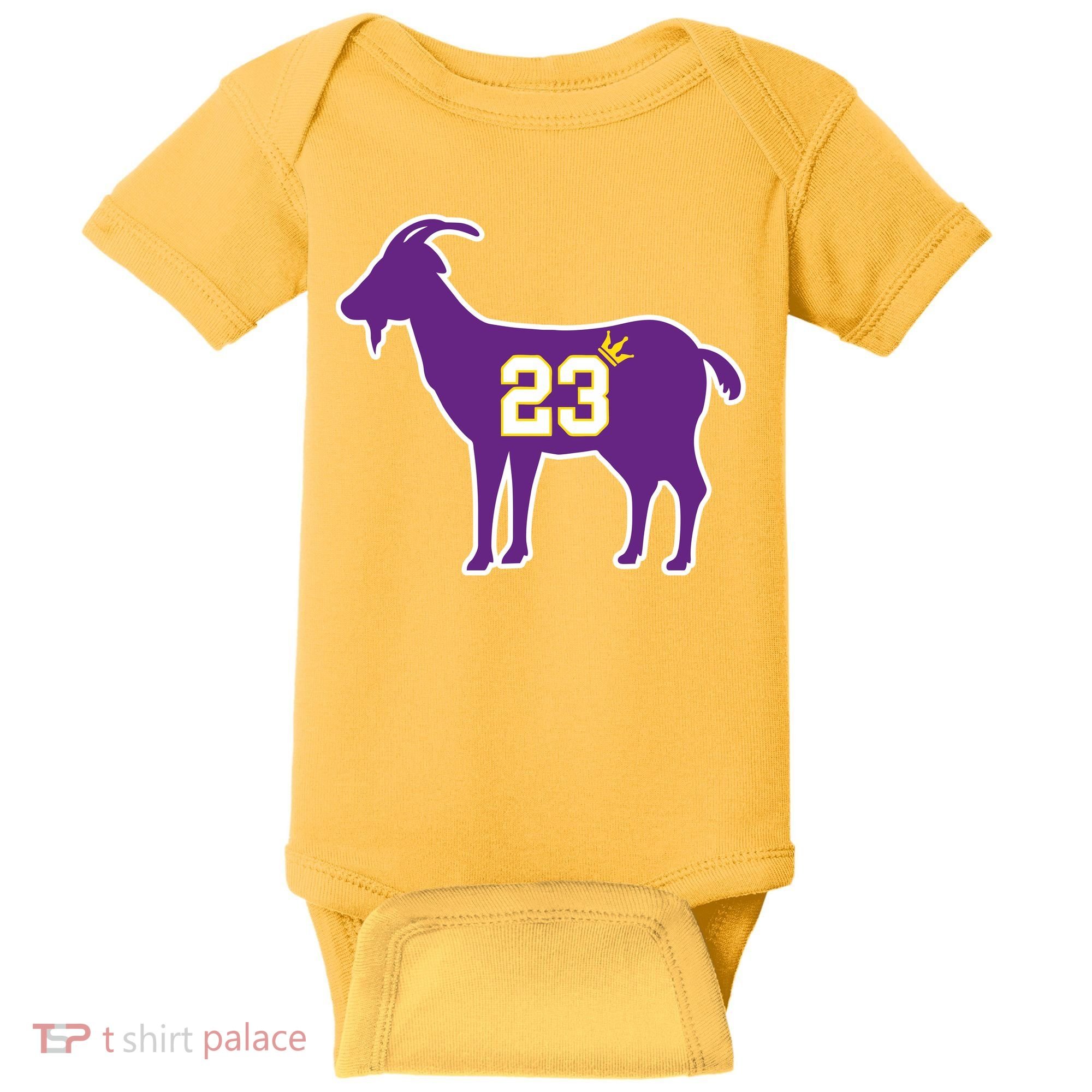 King LA Bron The Goat 23 Basketball Baby Bodysuit