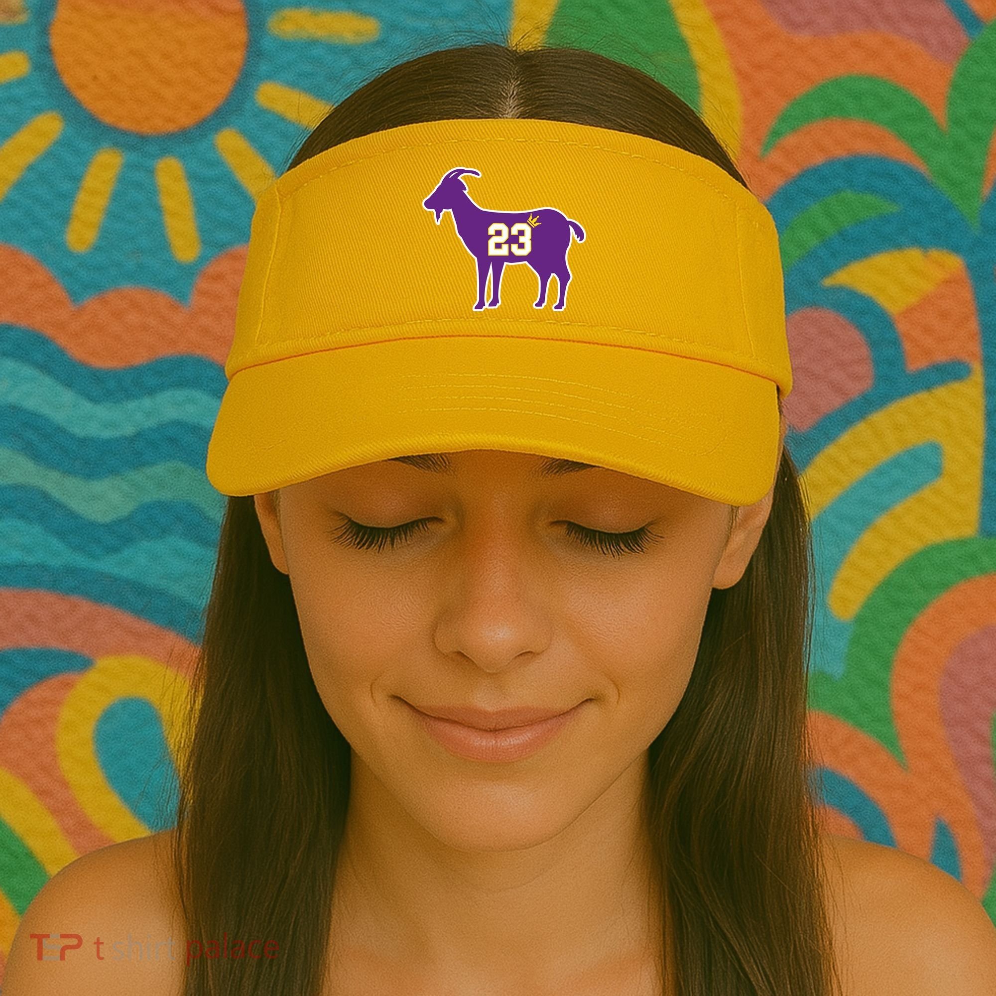 King LA Bron The Goat 23 Basketball Visor