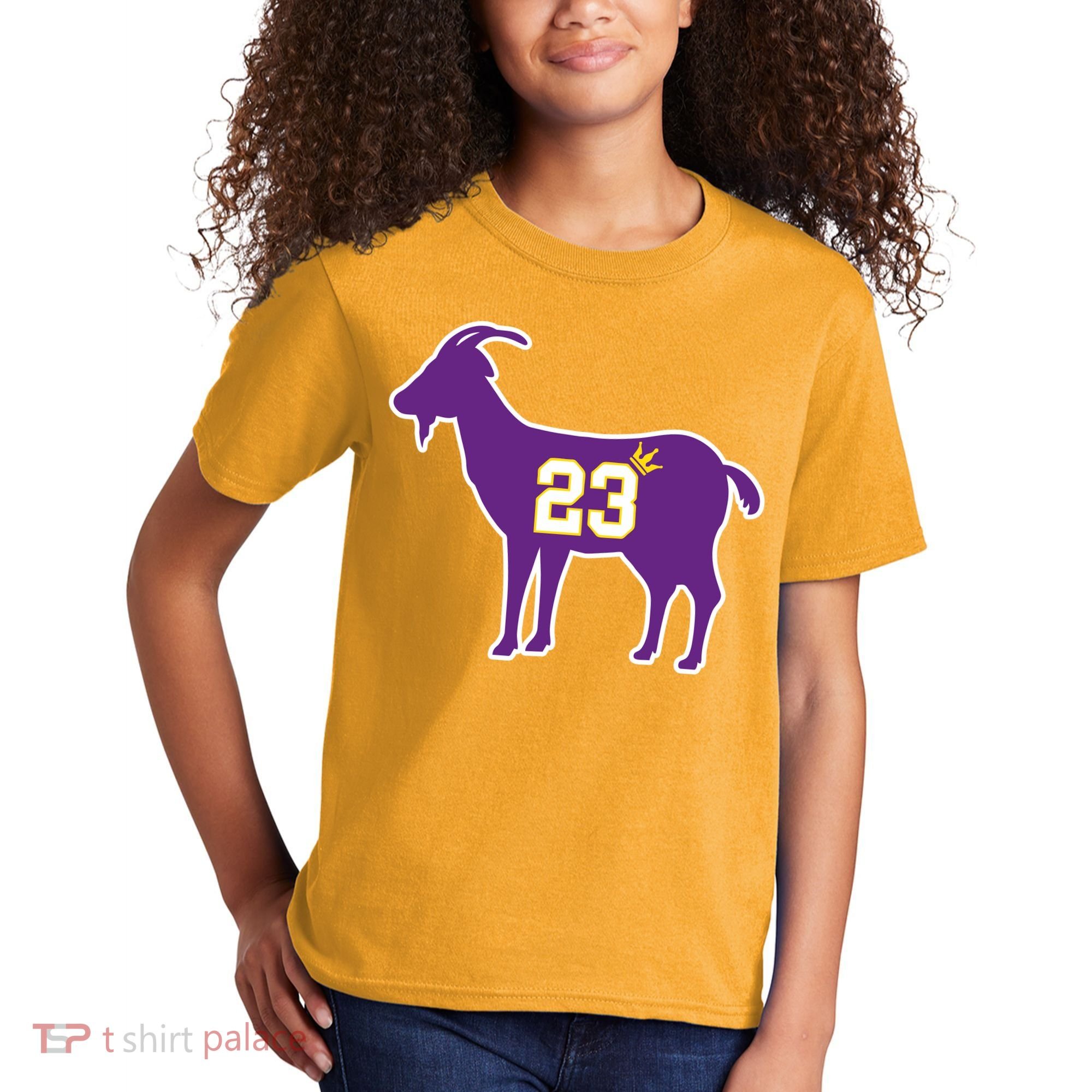 King LA Bron The Goat 23 Basketball Kids T-Shirt