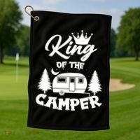 King Of The Camper Golf Towel thumb 1