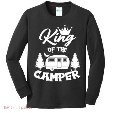 King Of The Camper Kids Long Sleeve Shirt