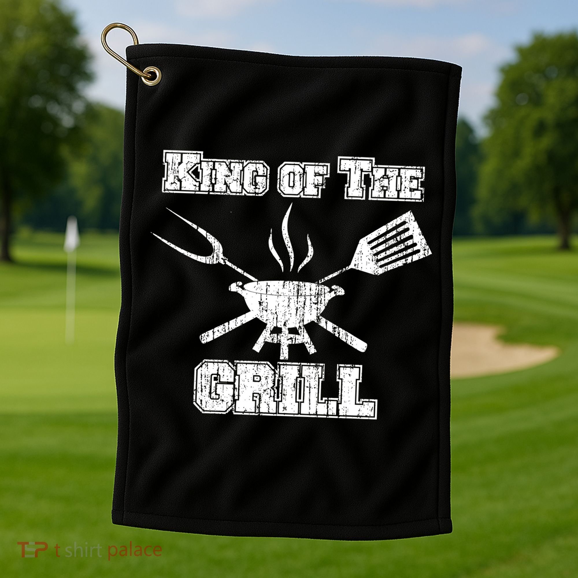 King Of The Grill Golf Towel