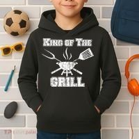 King Of The Grill Kids Hoodie thumb 2