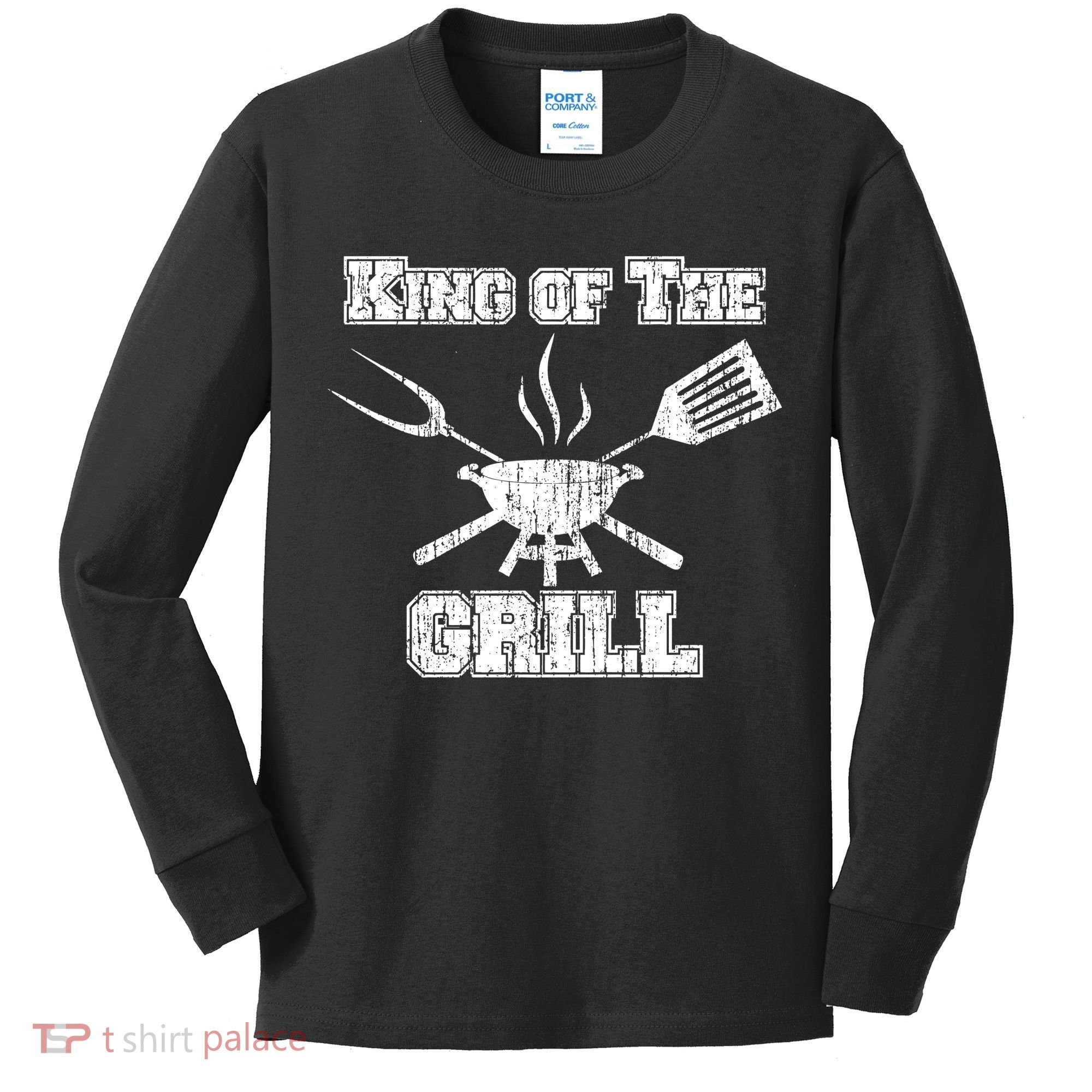 King Of The Grill Kids Long Sleeve Shirt