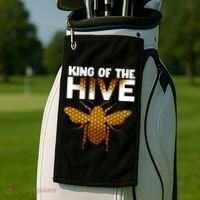 King Of The Hive Golf Towel thumb 2