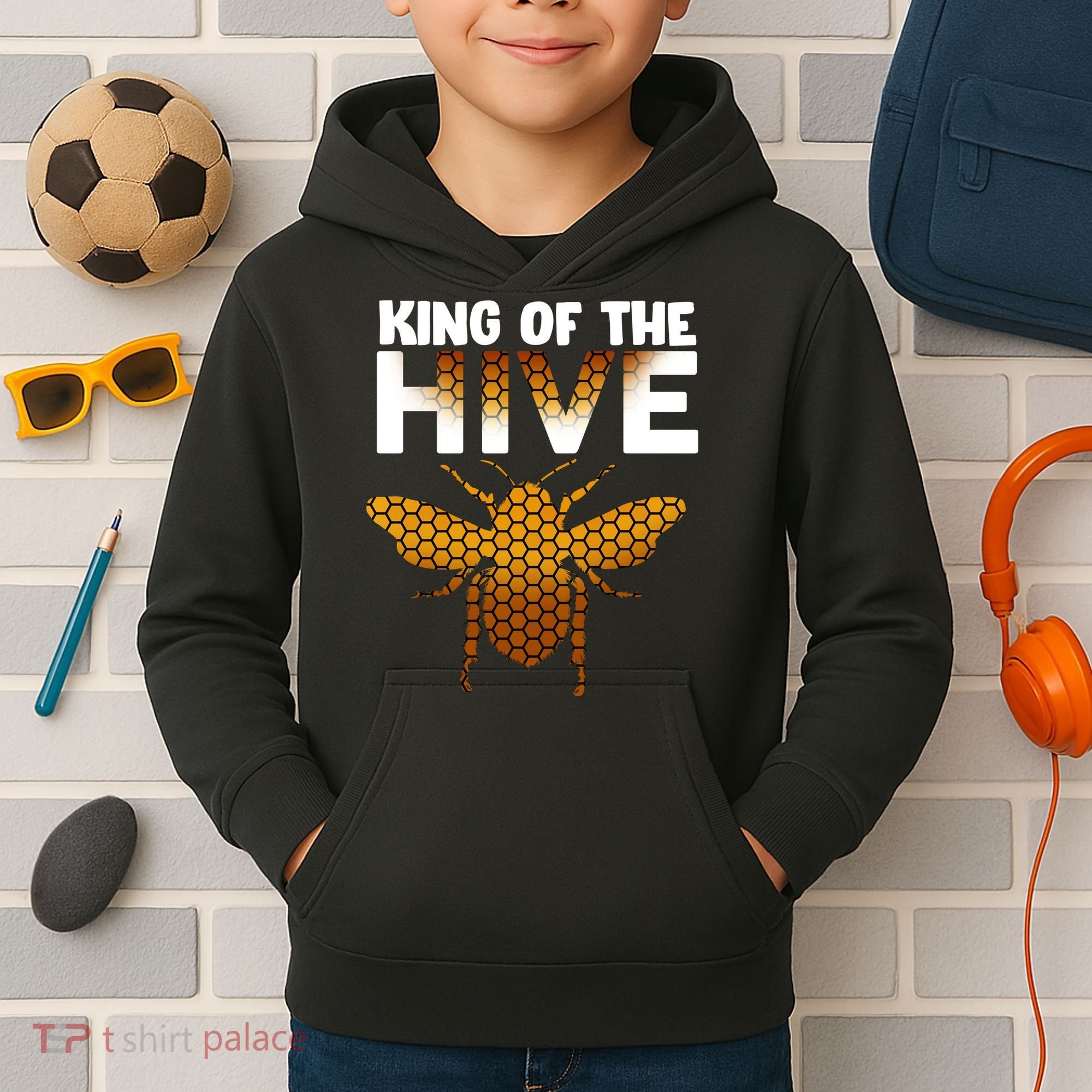 King Of The Hive Kids Hoodie