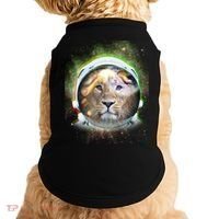King Of The Universe Lion Space Astronaut Helmet Doggie Tank thumb 0