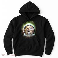 King Of The Universe Lion Space Astronaut Helmet Hoodie thumb 0