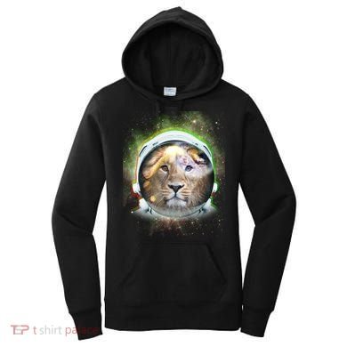 King Of The Universe Lion Space Astronaut Helmet Women's Hoodie