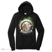 King Of The Universe Lion Space Astronaut Helmet Women's Hoodie thumb 0