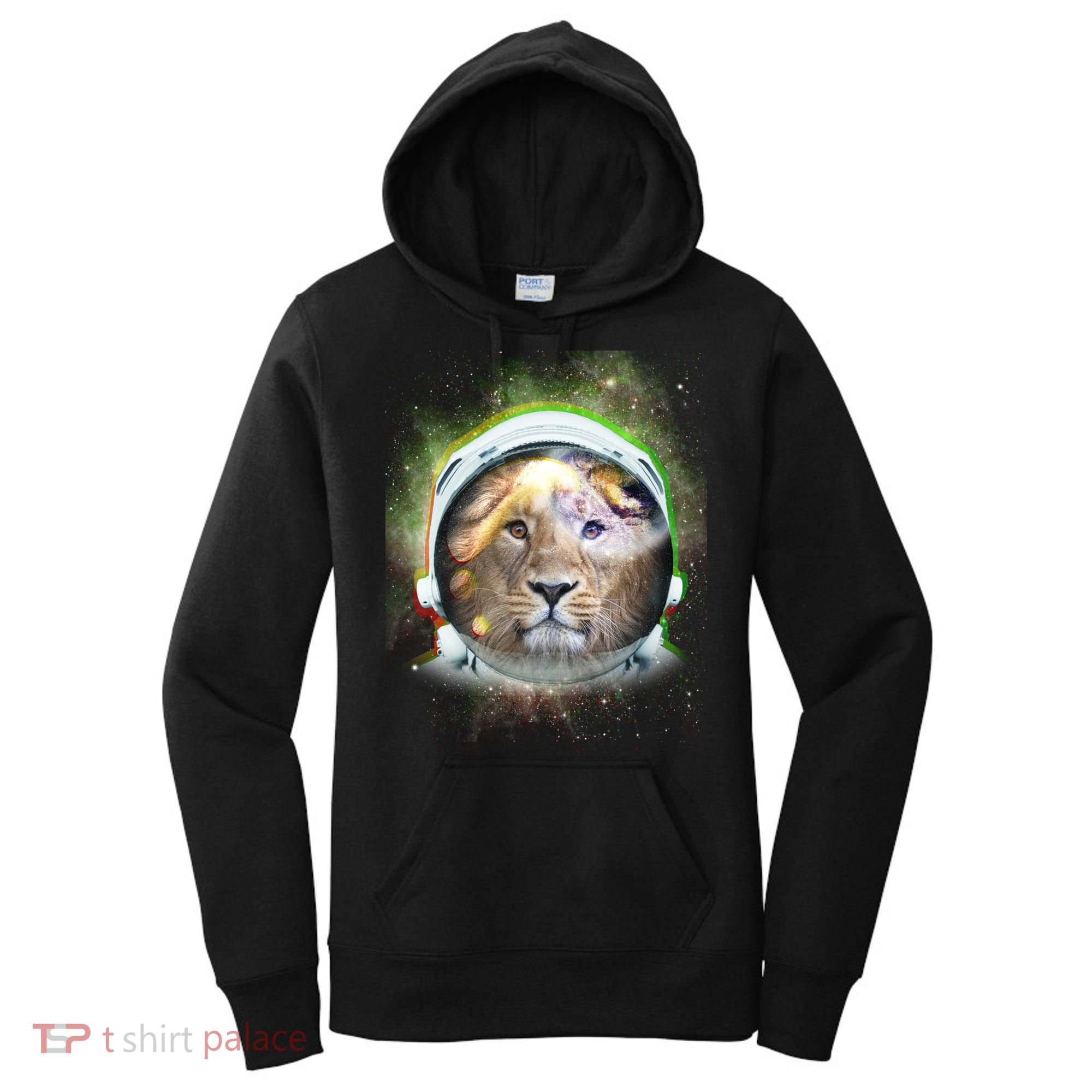 King Of The Universe Lion Space Astronaut Helmet Women's Hoodie