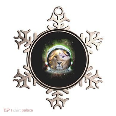King Of The Universe Lion Space Astronaut Helmet Ornament