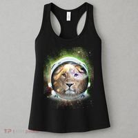 King Of The Universe Lion Space Astronaut Helmet Women's Tank Top thumb 3