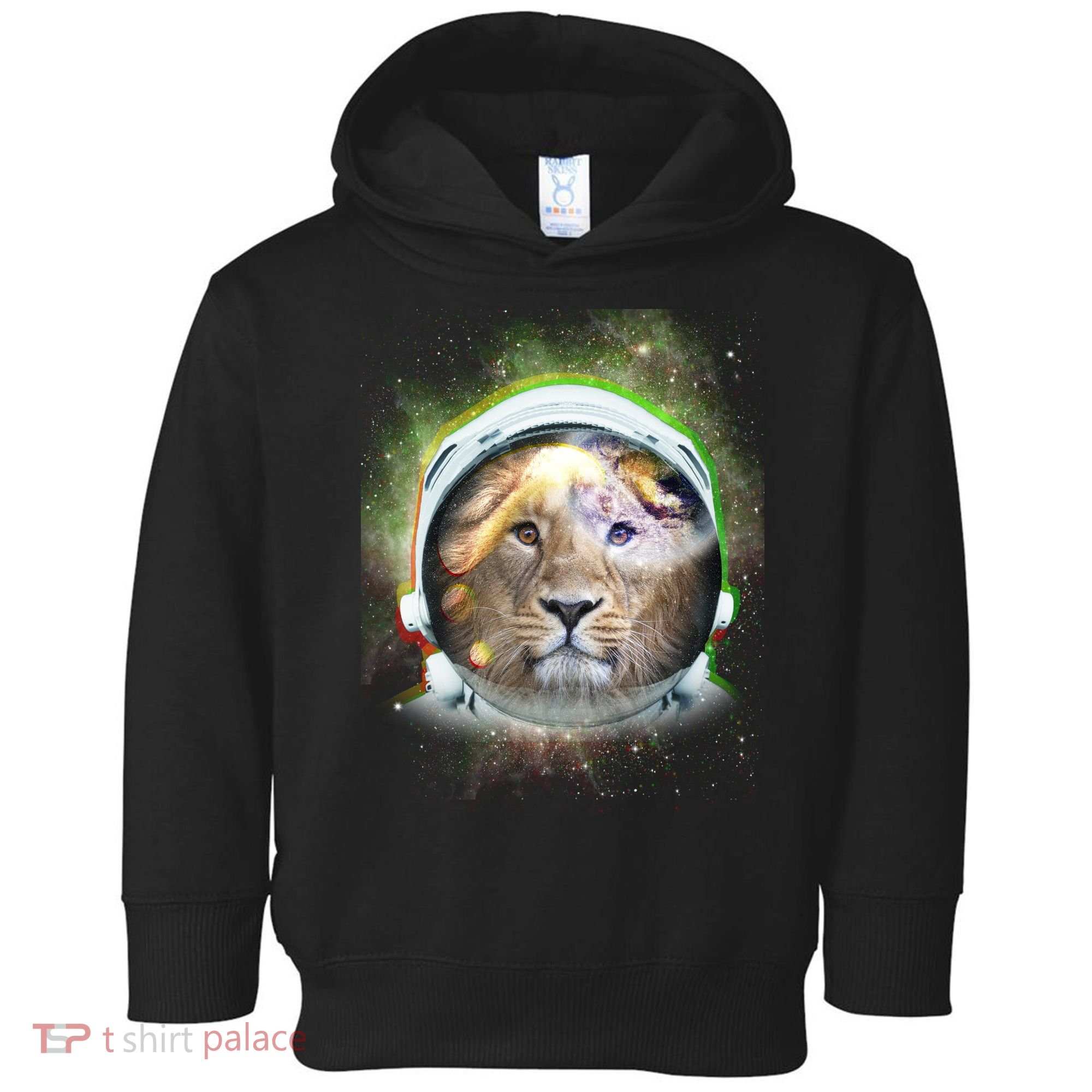 King Of The Universe Lion Space Astronaut Helmet Toddler Hoodie