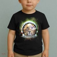 King Of The Universe Lion Space Astronaut Helmet Toddler T-Shirt thumb 2