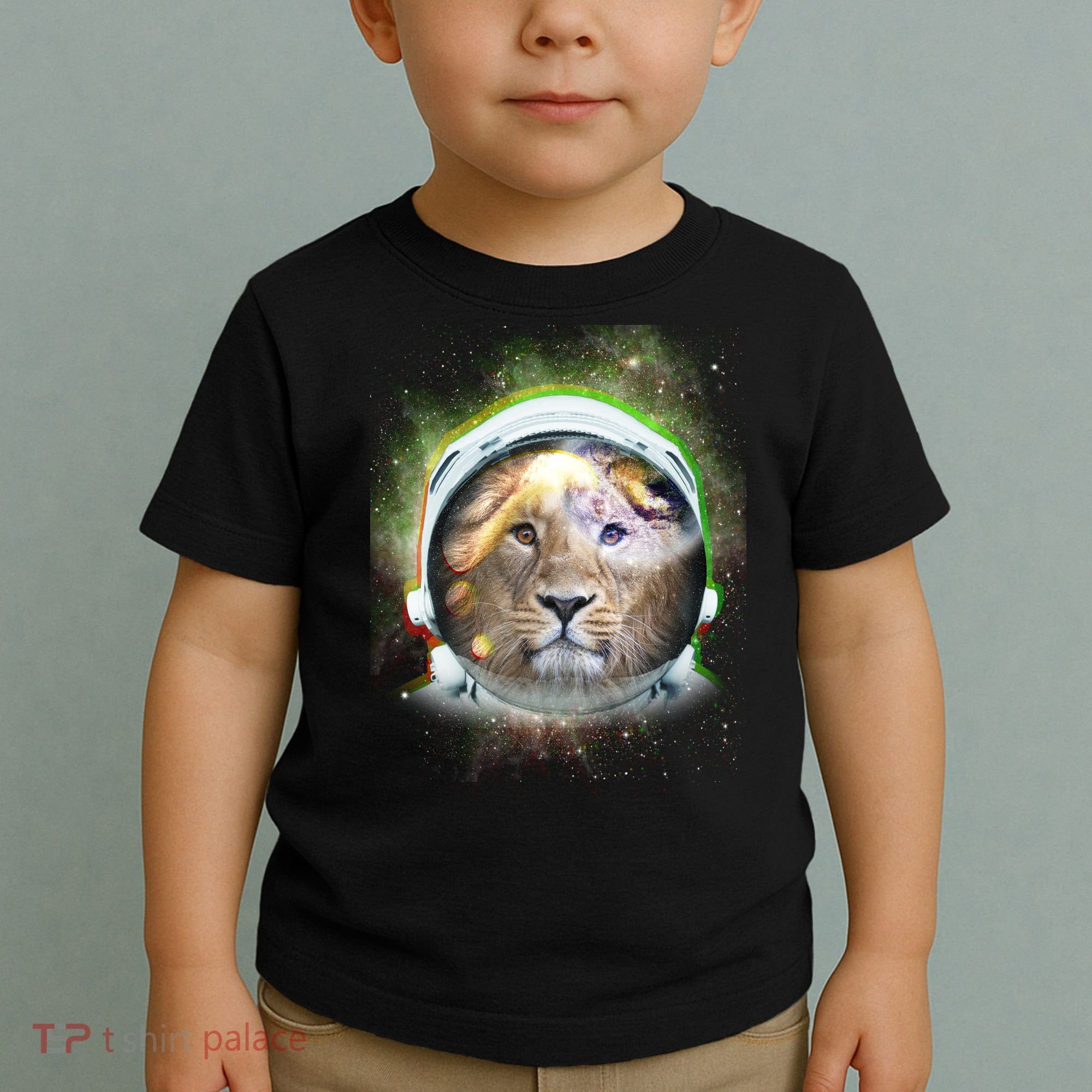 King Of The Universe Lion Space Astronaut Helmet Toddler T-Shirt