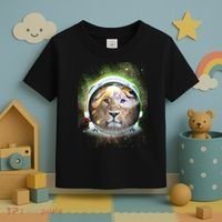 King Of The Universe Lion Space Astronaut Helmet Toddler T-Shirt thumb 3