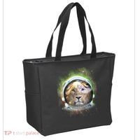 King Of The Universe Lion Space Astronaut Helmet Tote Bag thumb 2