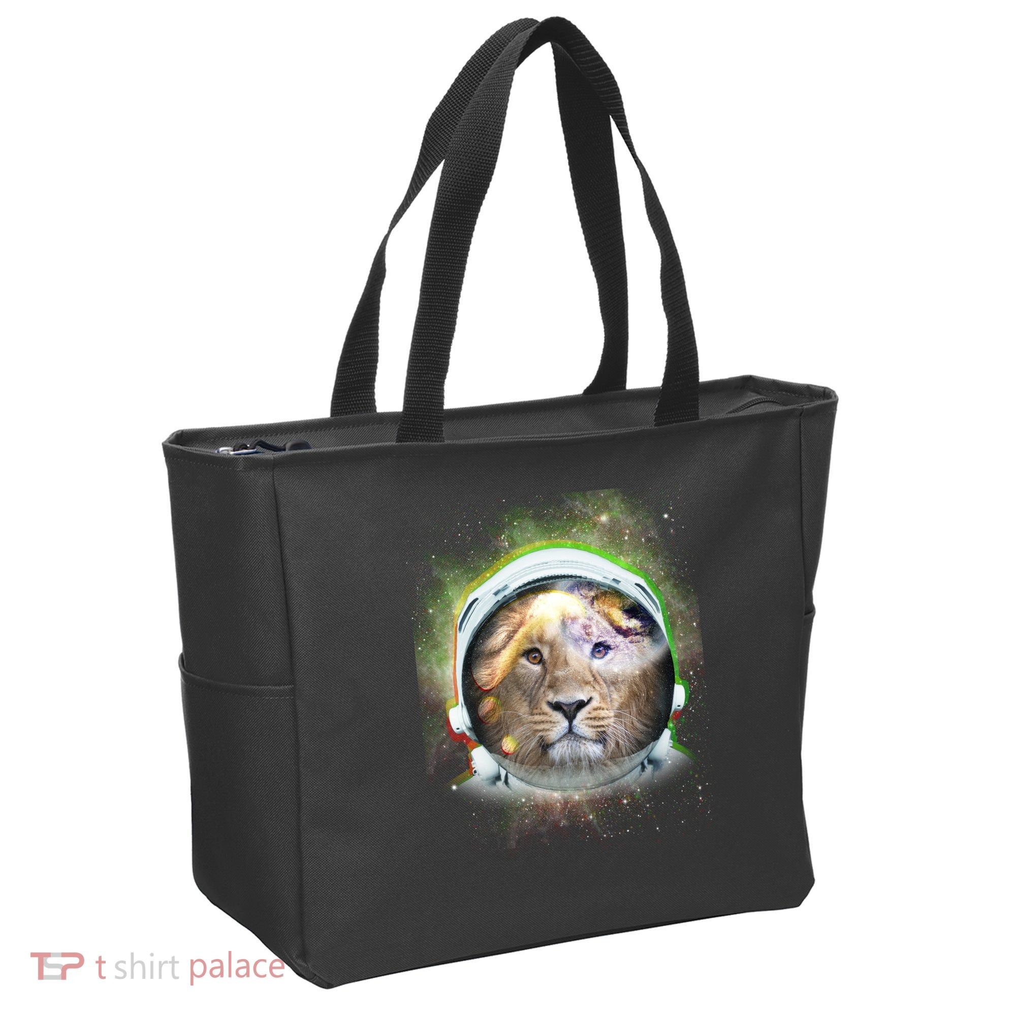 King Of The Universe Lion Space Astronaut Helmet Tote Bag