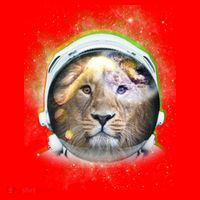 King Of The Universe Lion Space Astronaut Helmet Santa Hat thumb 1