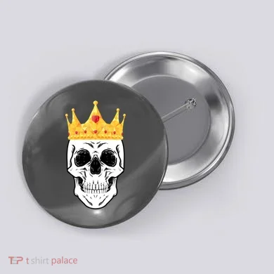 King Skull Button