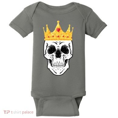 King Skull Baby Bodysuit