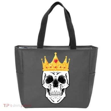 King Skull Tote Bag