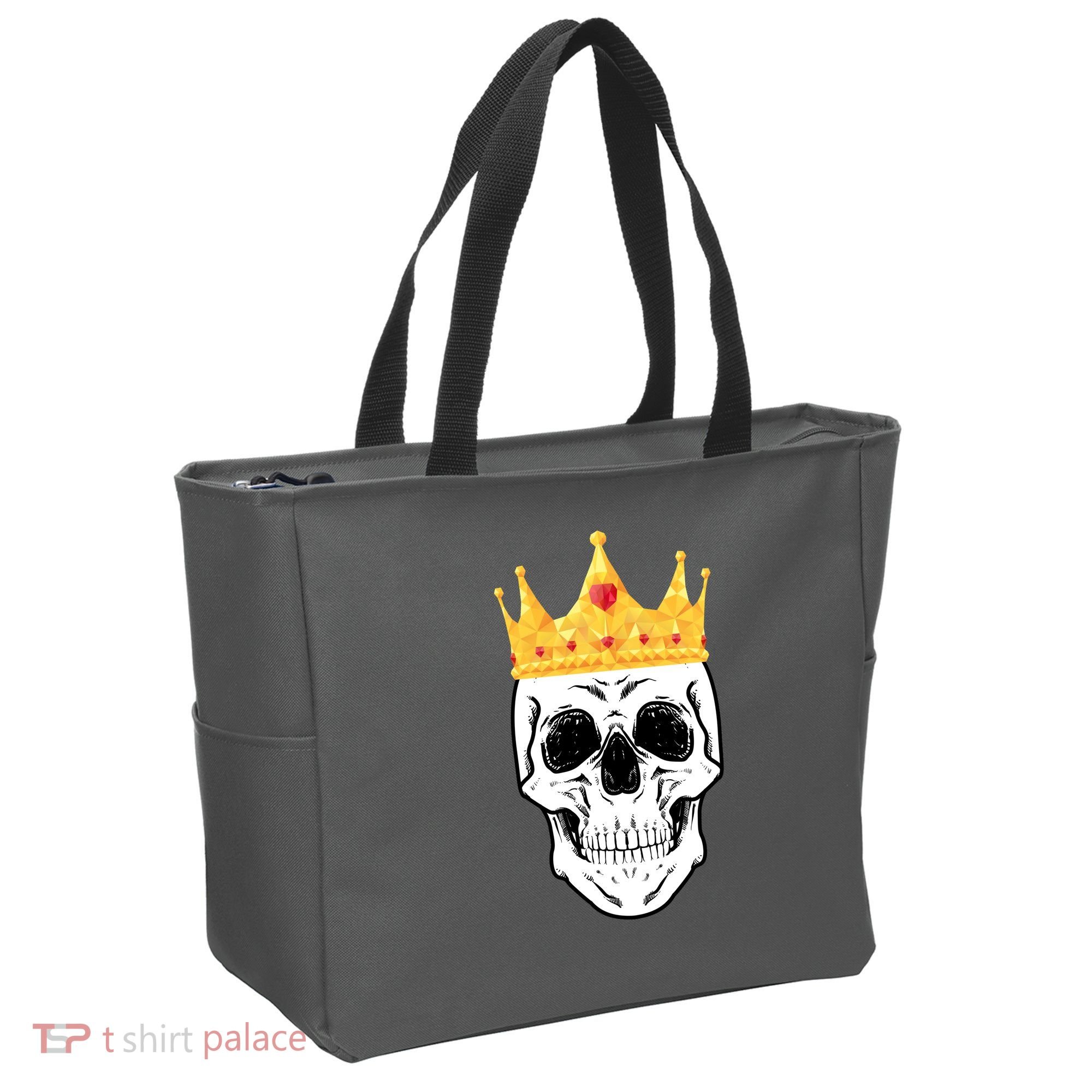 King Skull Tote Bag