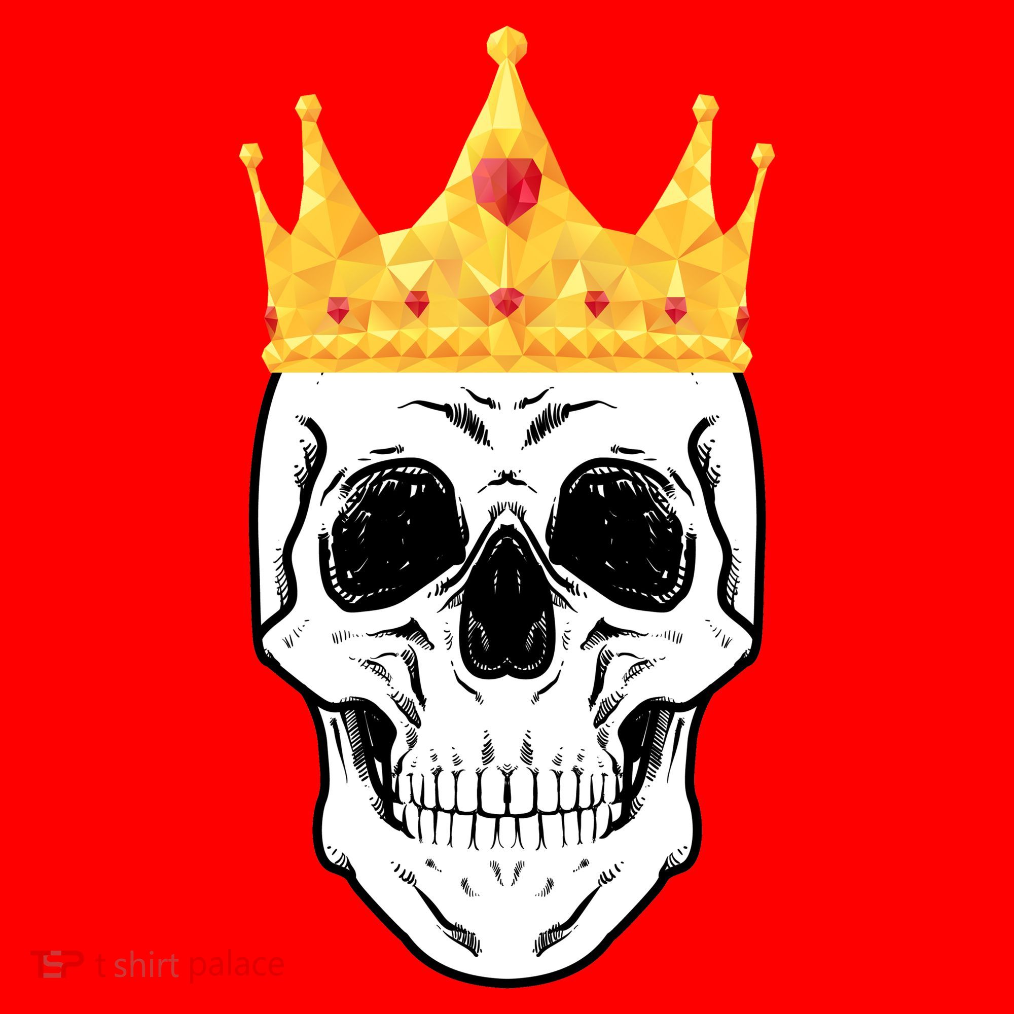 King Skull Santa Hat