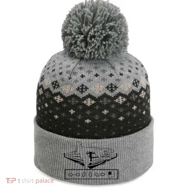 King Throw Funny Game Reference The Baniff Cuffed Pom Beanie