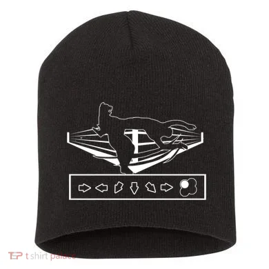 King Throw Funny Game Reference Short Acrylic Beanie