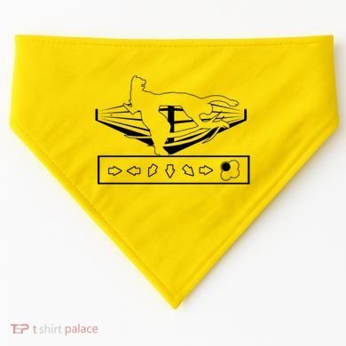 King Throw Funny Game Reference USA-Made Doggie Bandana